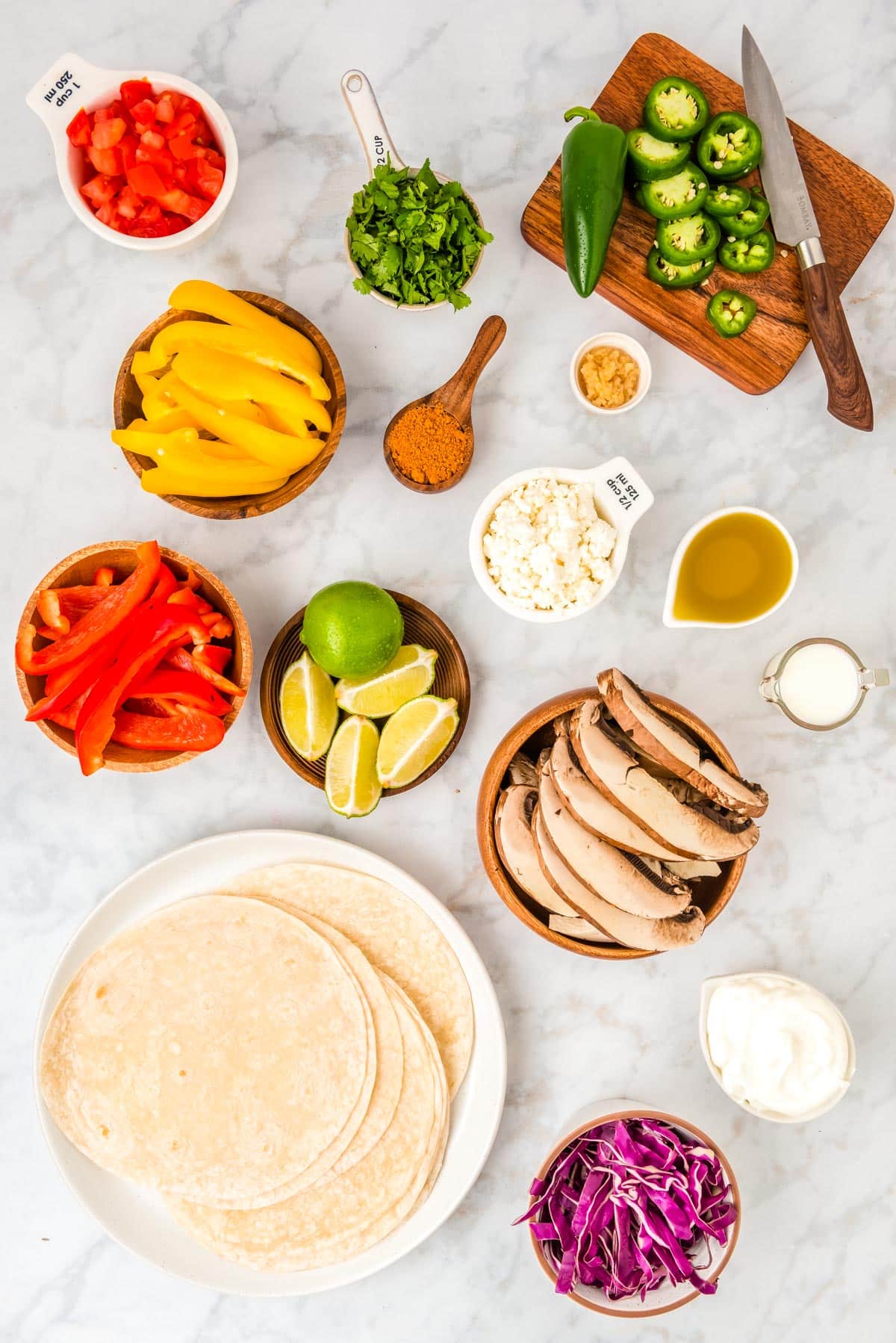 All of the ingredients needed to make this recipe.