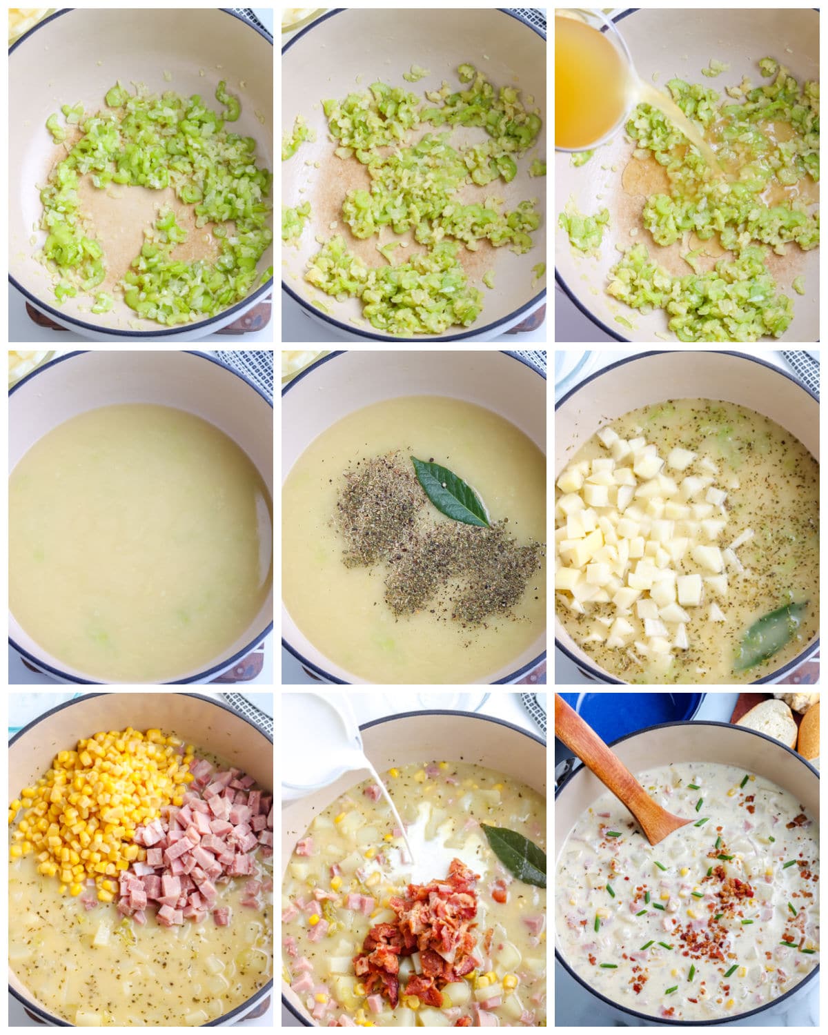 a picture collage showing how to make this recipe.