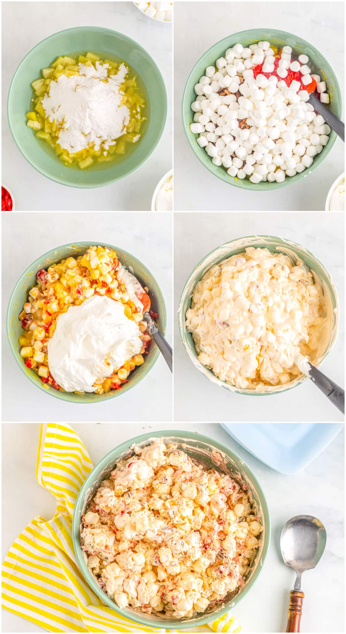 A picture collage showing how to make this recipe.