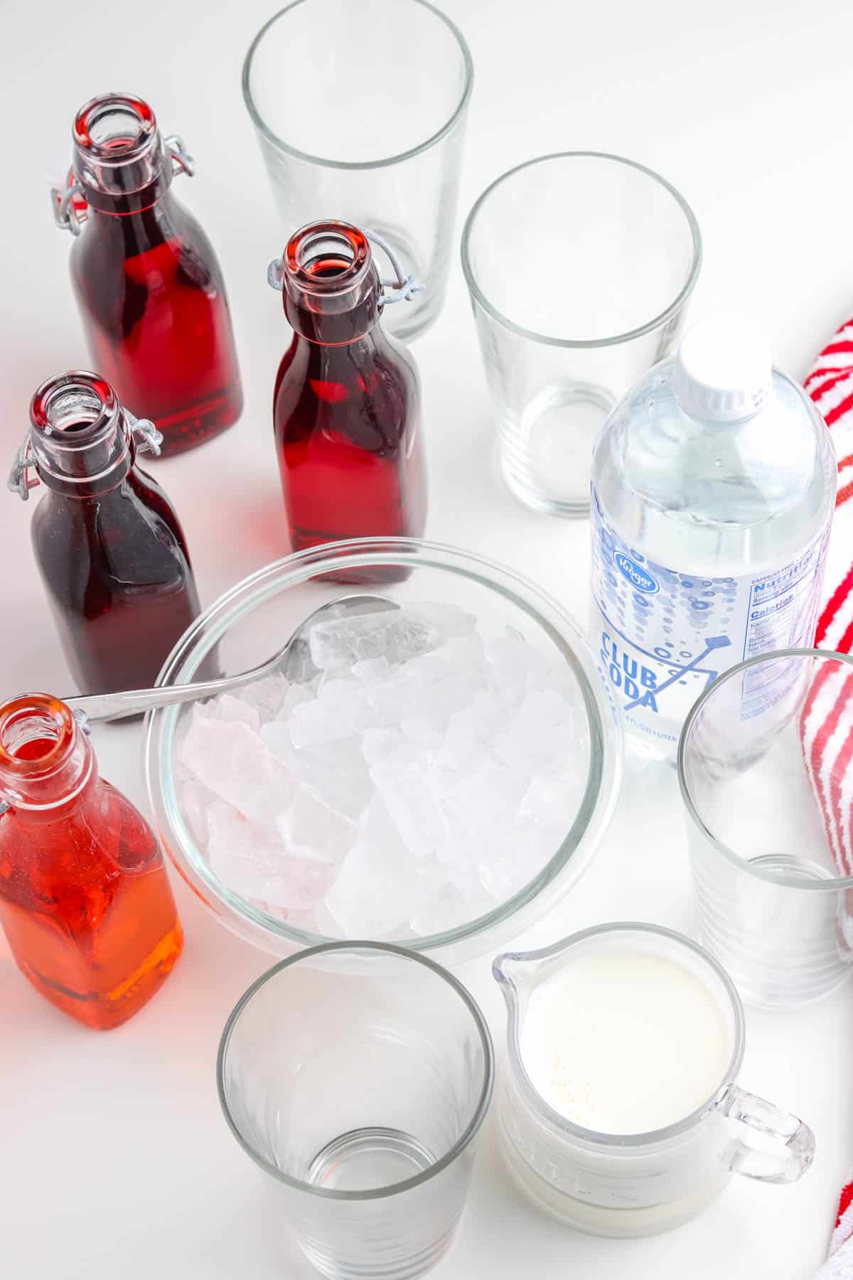 An overhead picture of all of the ingredients needed to make this recipe.