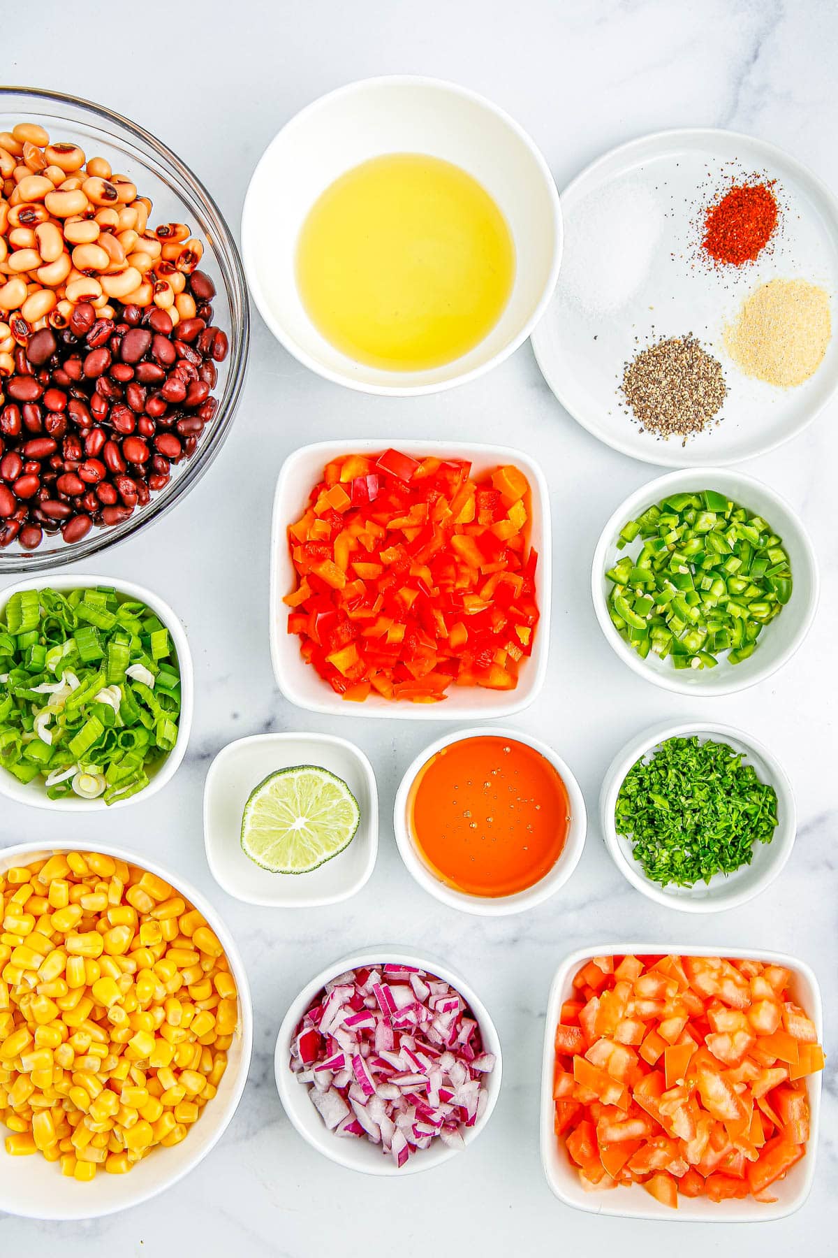 All of the ingredients needed to make this recipe.