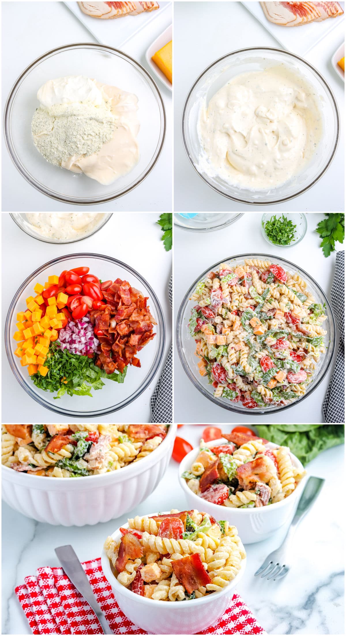 A picture collage showing how to make this recipe.