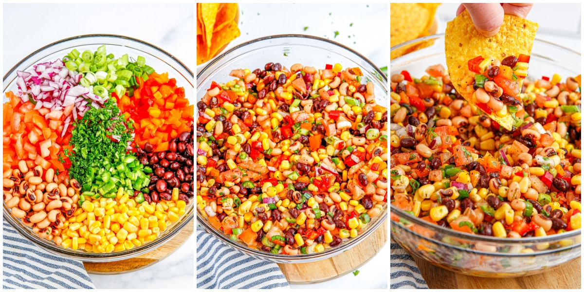 A picture collage showing how to make this recipe.