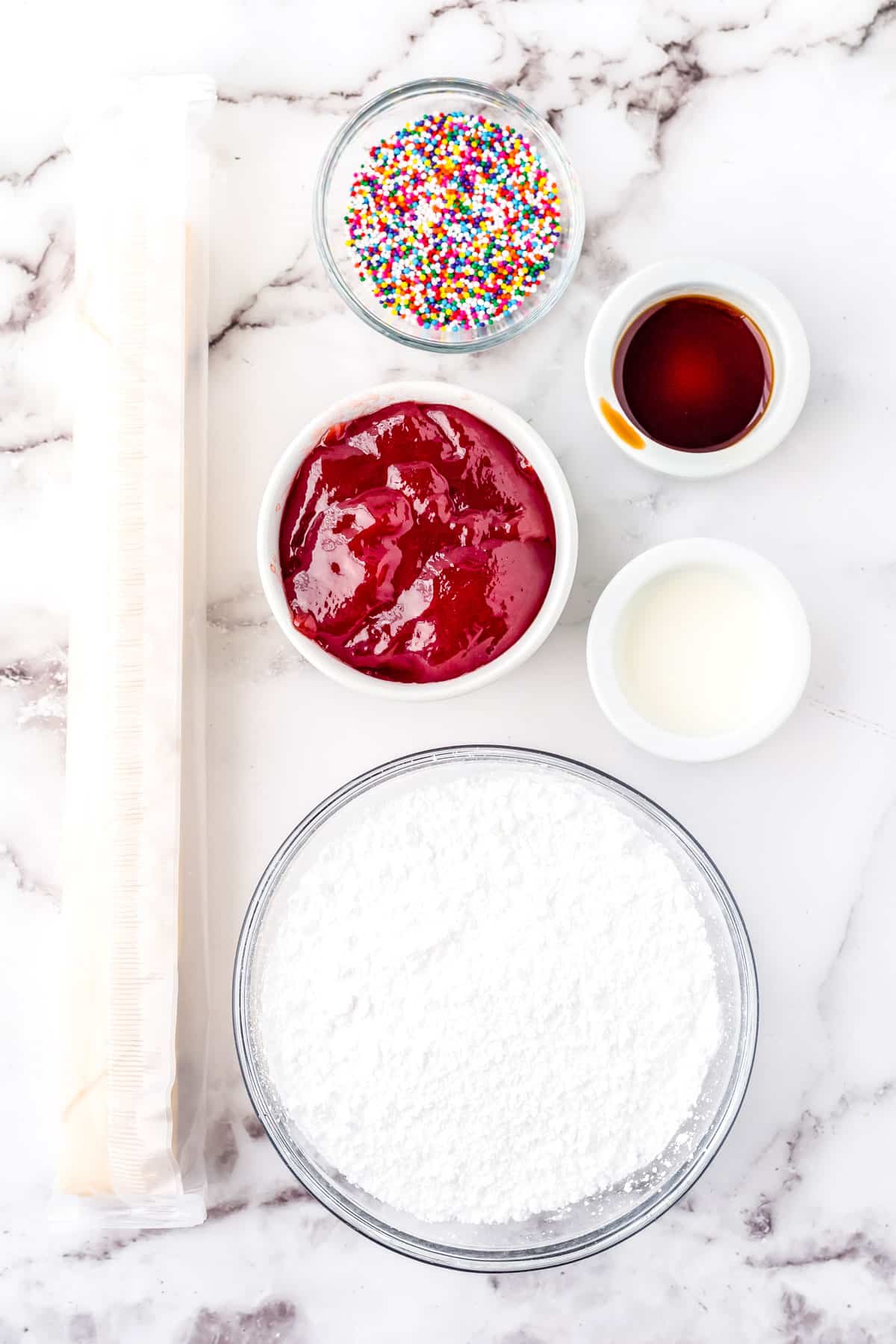 All of the ingredients needed to make this recipe.