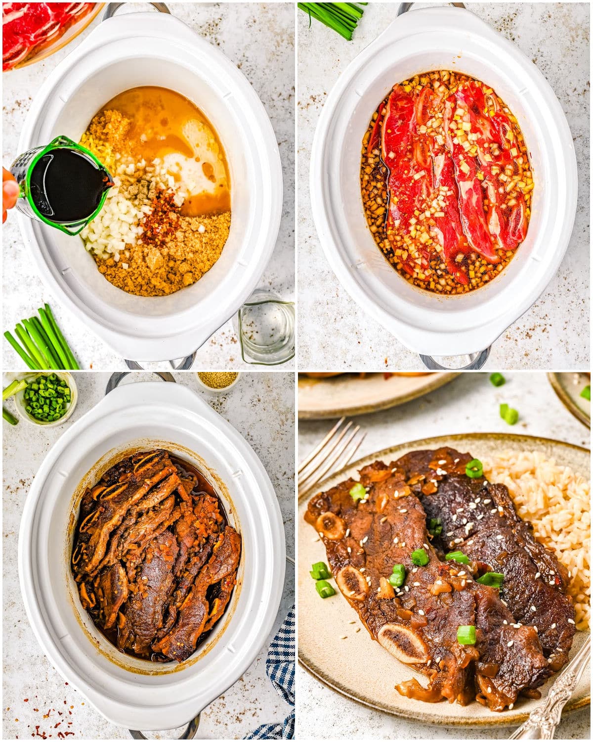 A picture collage showing how to make this recipe.