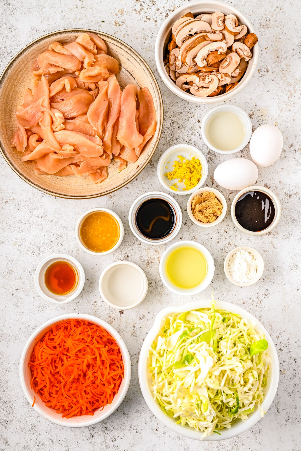 All of the ingredients needed to make this recipe.