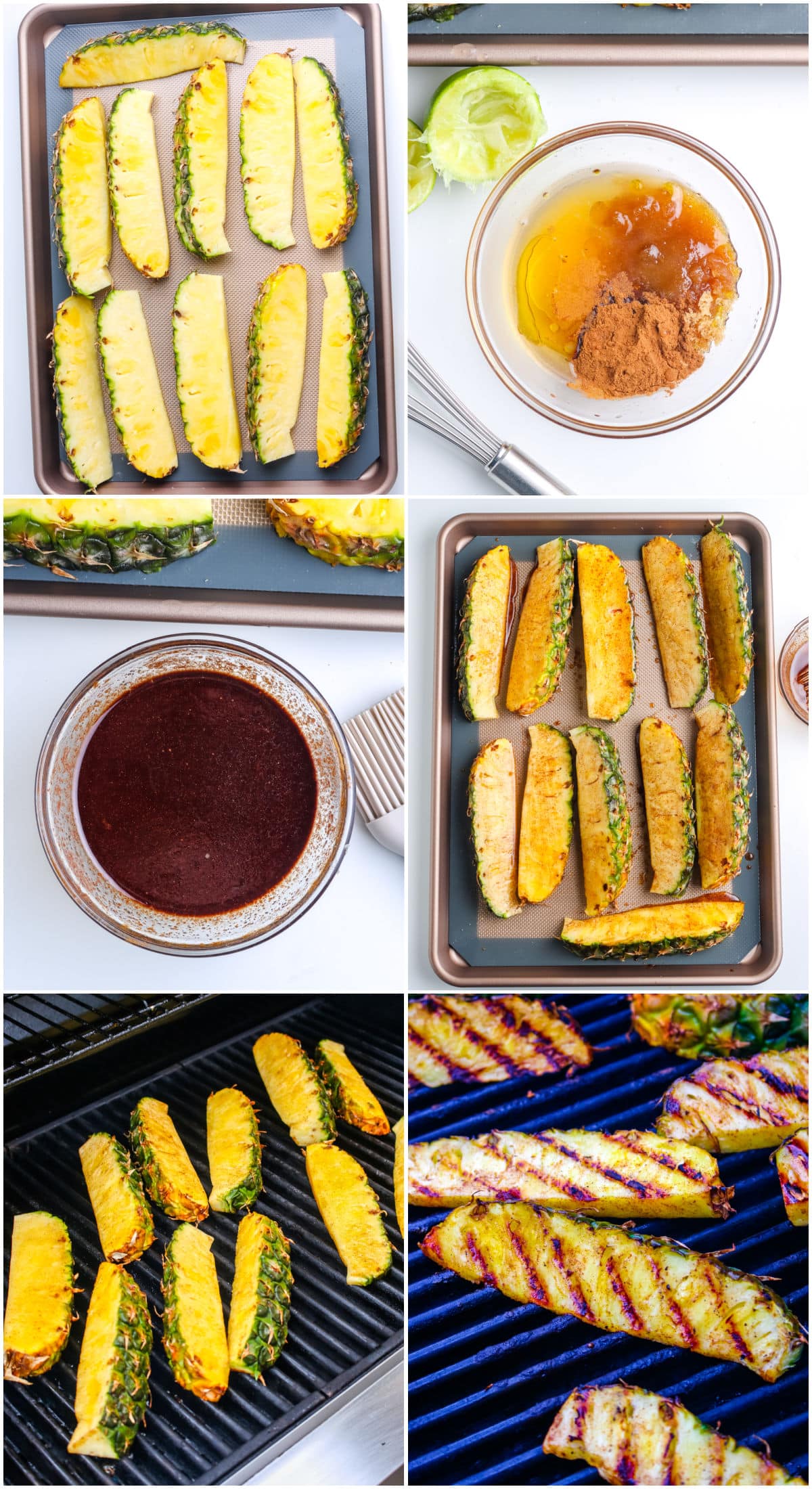 A picture collage showing hot to make this recipe.