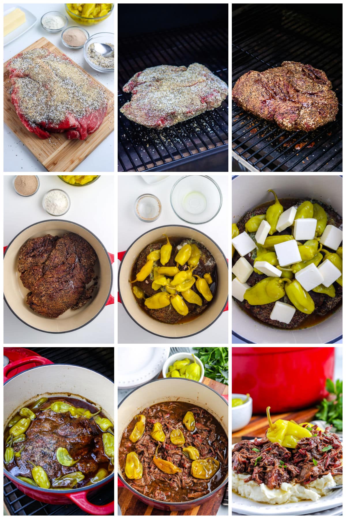 A picture collage showing how to make this recipe.