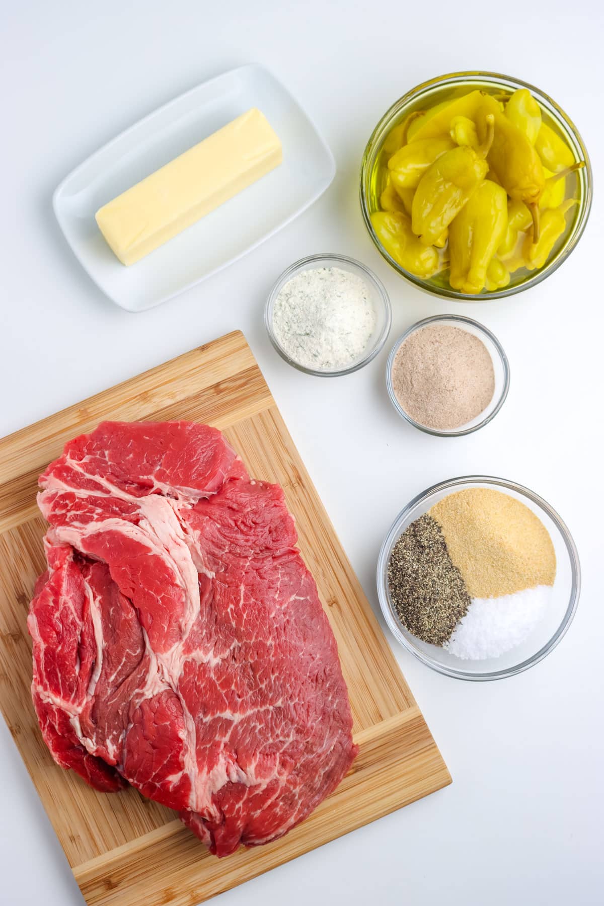 All of the ingredients needed to make this recipe.