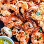 The finished Grilled Shrimp in a pile.