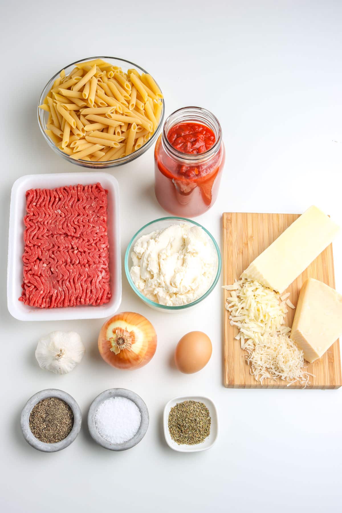 All of the ingredients needed to make this recipe.