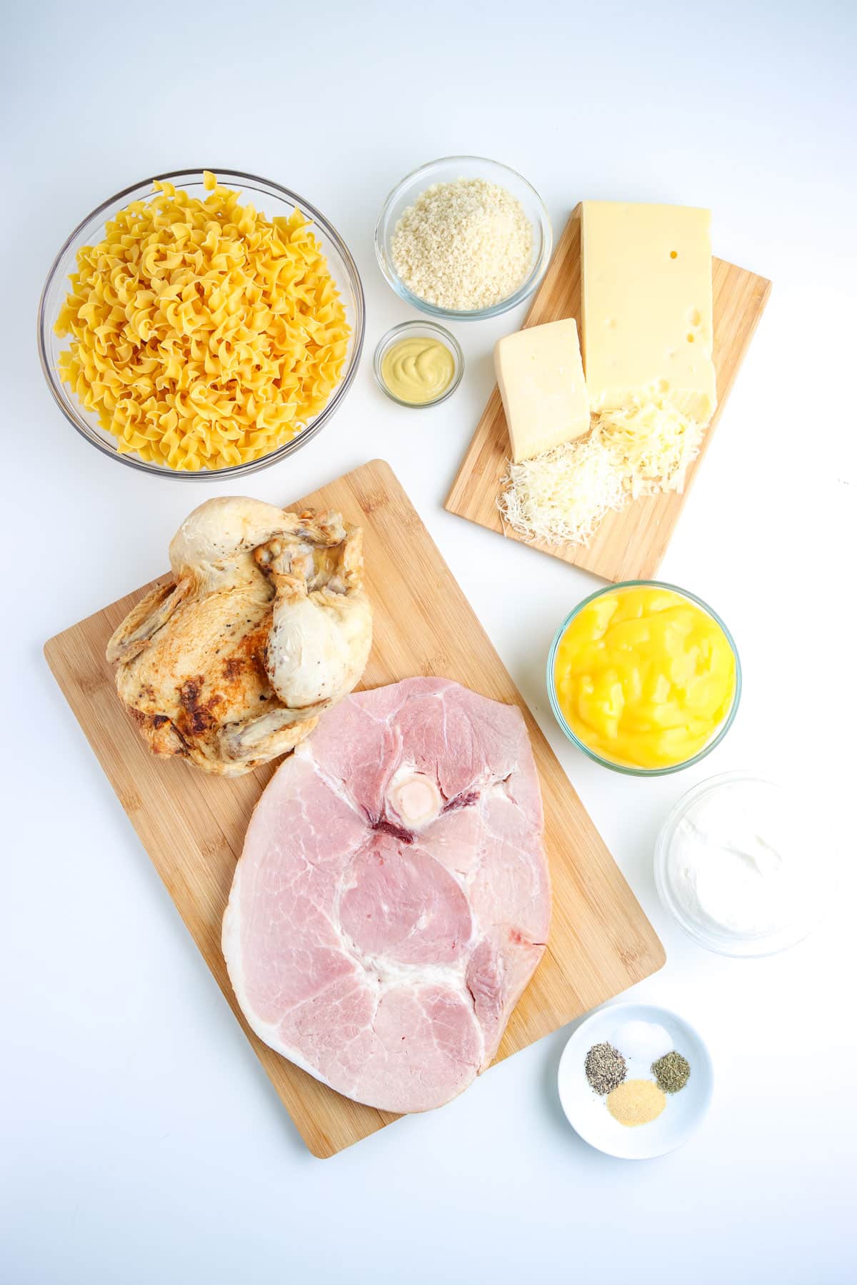 All of the ingredients needed to make this recipe.