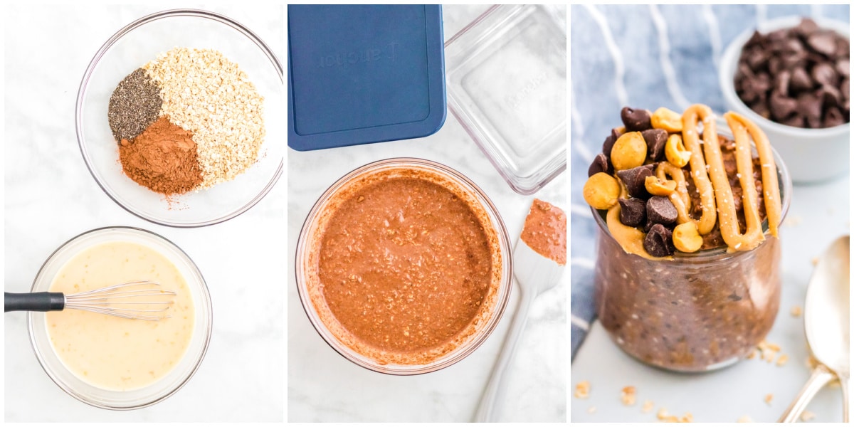 A picture collage showing how to make this recipe.