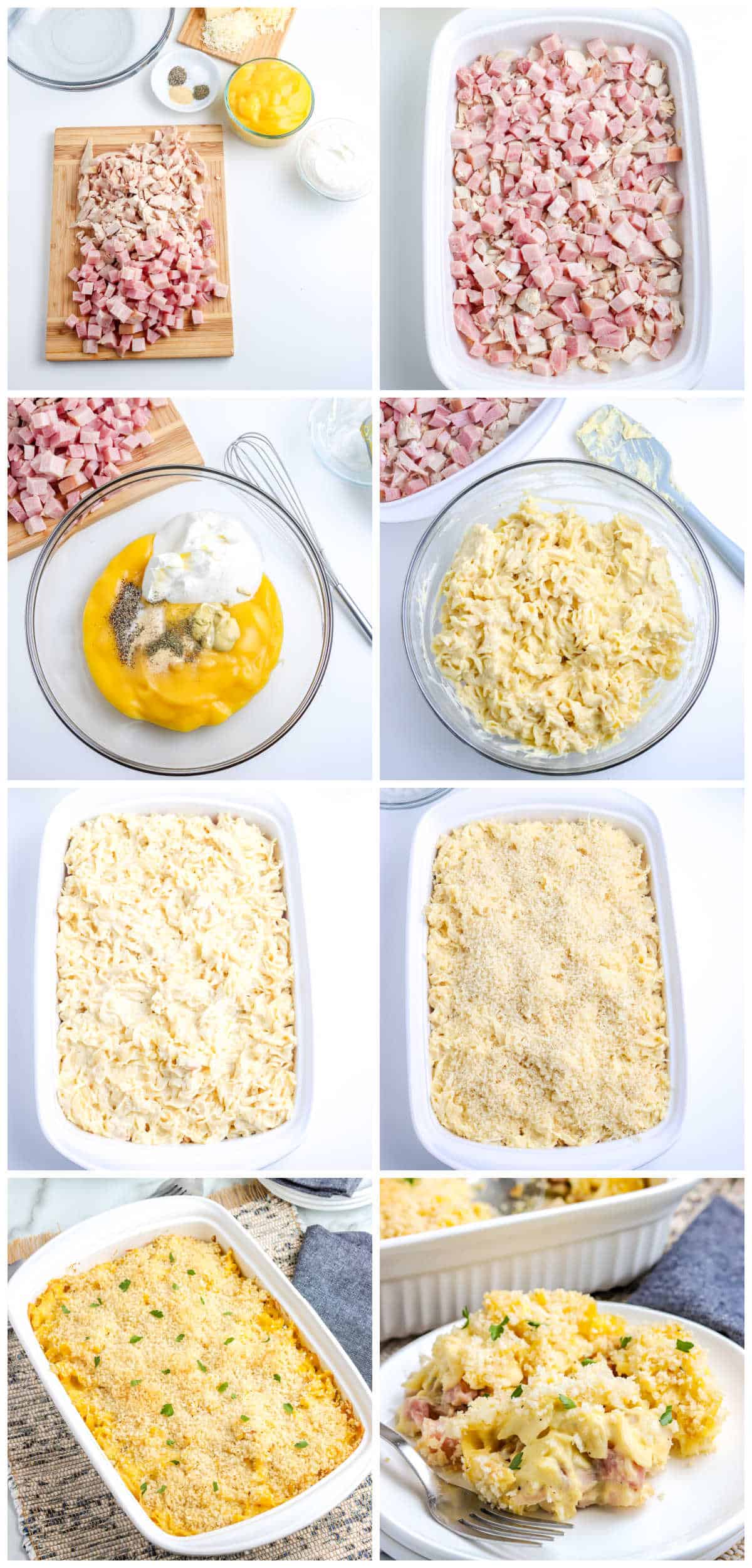 A picture collage showing how to make this recipe.