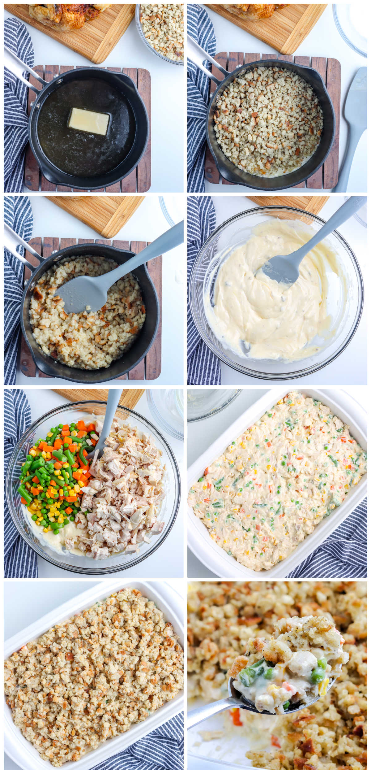 A picture collage showing how to make this recipe.