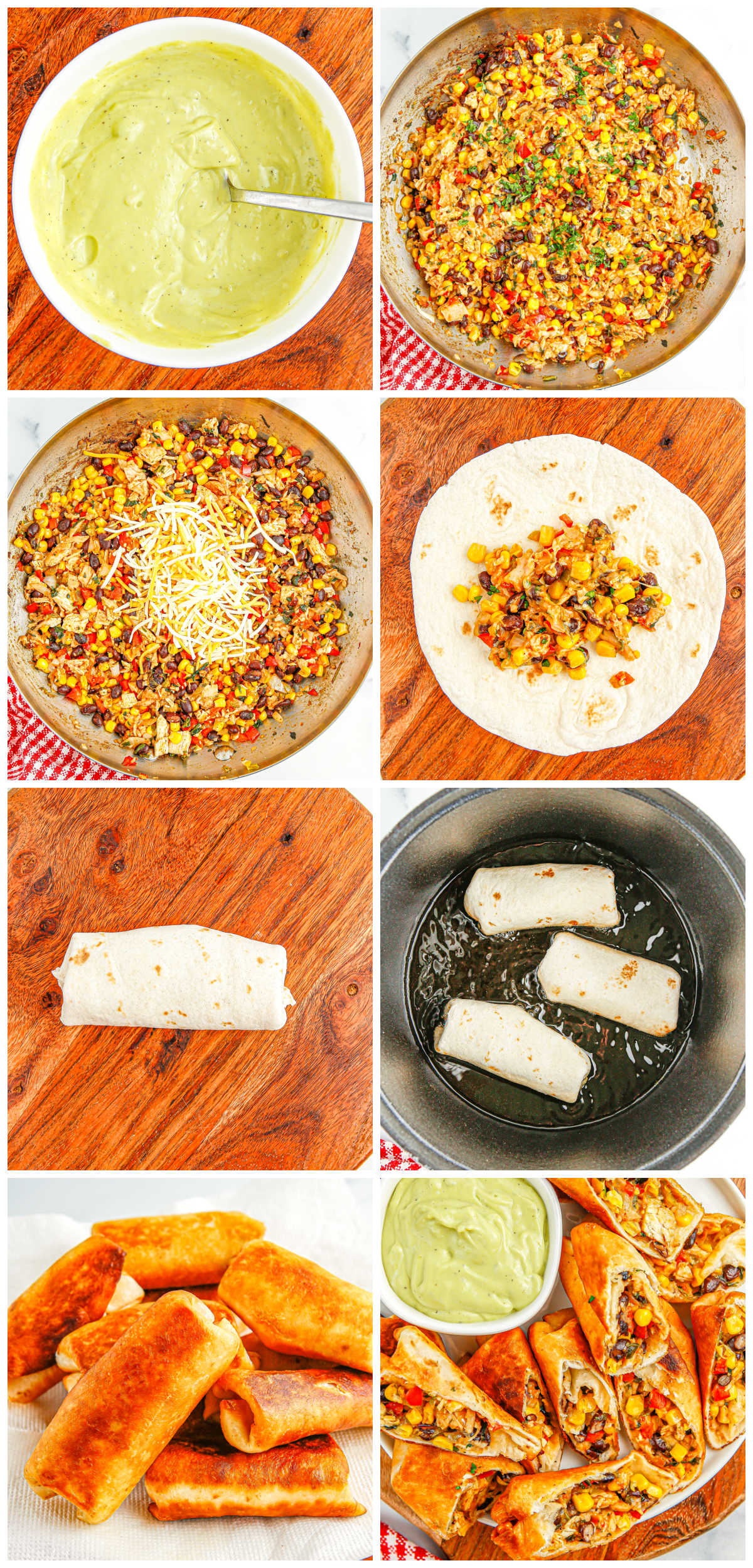 A picture collage showing how to make this recipe.