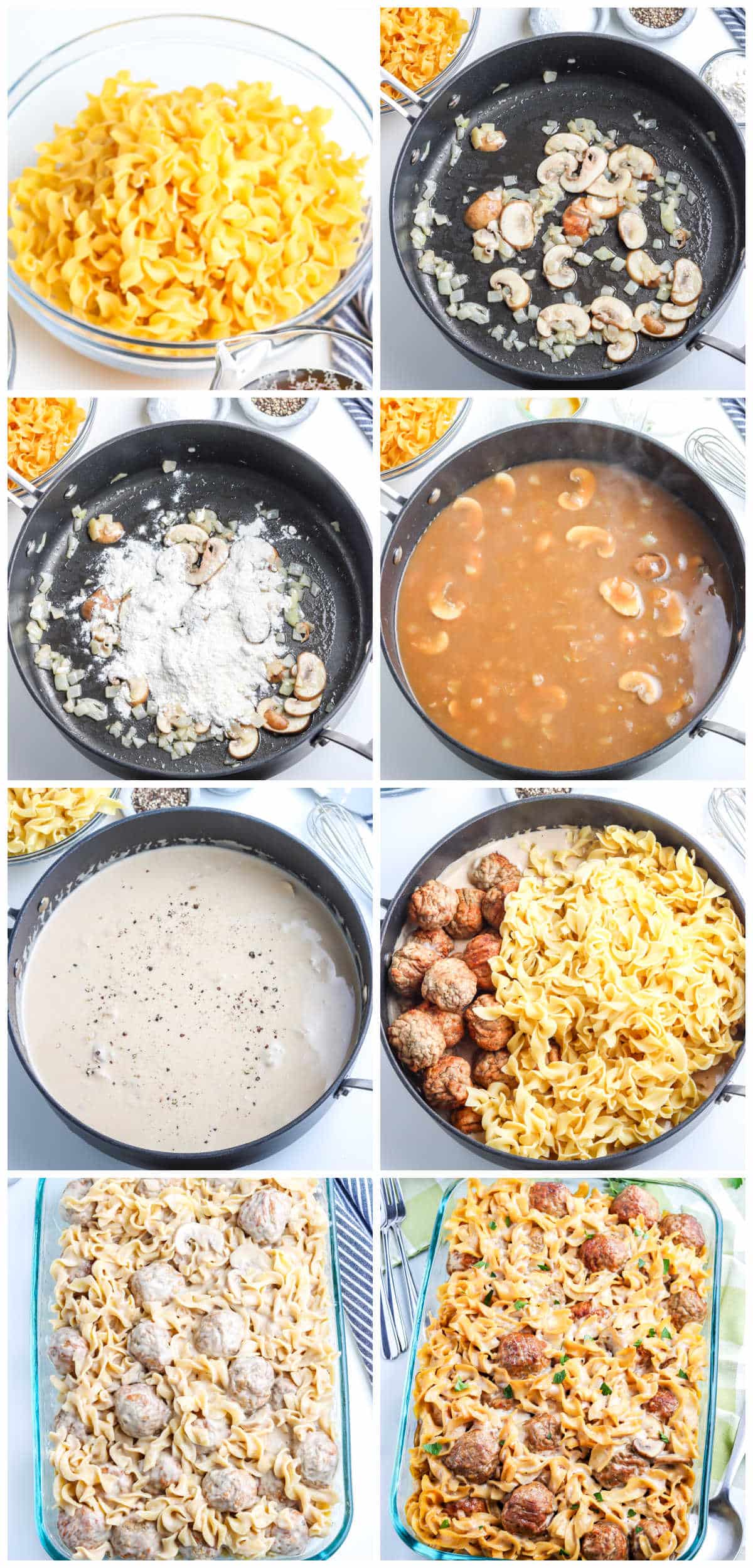 A picture collage showing how to make this recipe.
