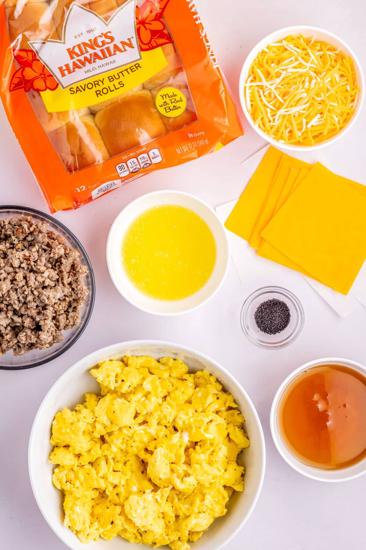 All of the ingredients needed to make this recipe.