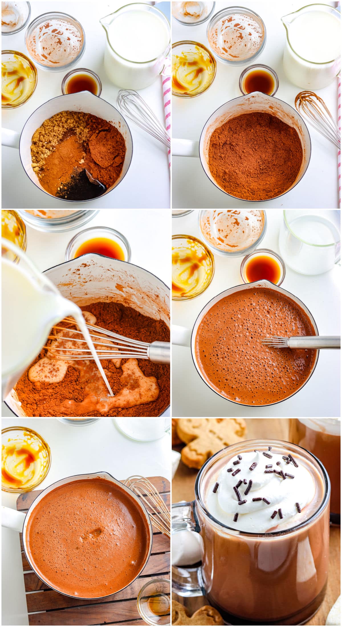 A picture collage showing how to make this recipe.