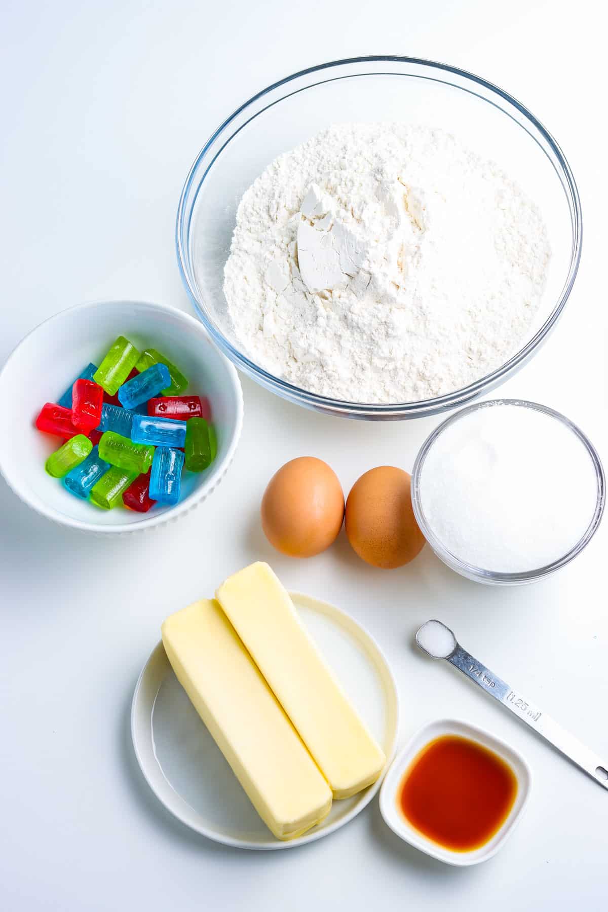 All of the ingredients needed to make this recipe.