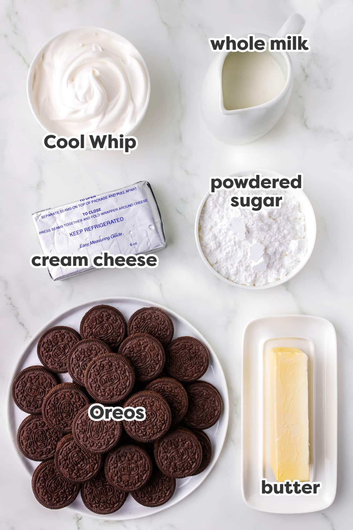 All of the ingredients needed to make this recipe.